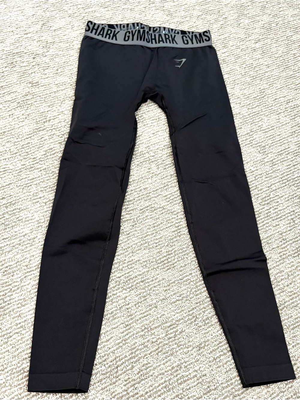 Gymshark Black Branded Waistband Leggings